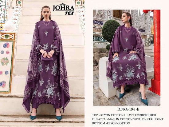 Johra Tex JT-194 E Viscose Rayon Pakistani Suit