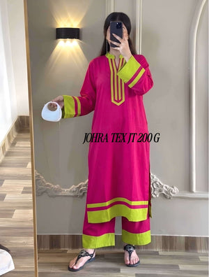 Johra Tex JT 200 Viscose Rayon Casual Wear Co-Ord Set - Amrah Wholesale