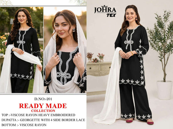 Johra Tex JT-201 Viscose Rayon Printed Stitched Pakistani Suit Set - Amrah Wholesale