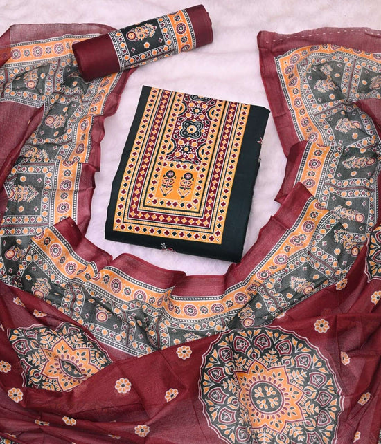 JS Priya Ajrakh Pehnava Vol 4 Cotton Dress Material