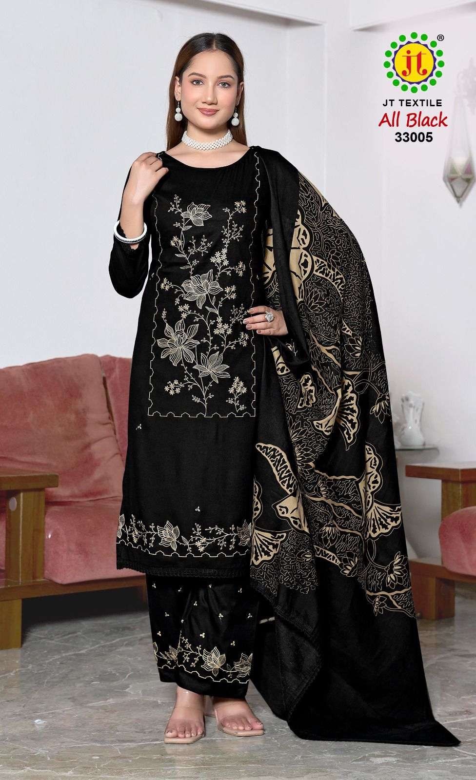 Jt Textile All Black Vol-33