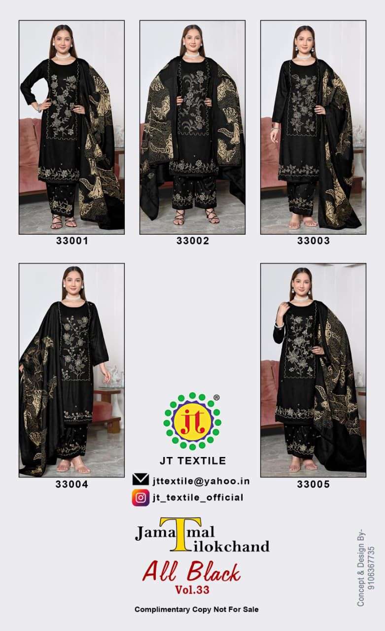 Jt Textile All Black Vol-33