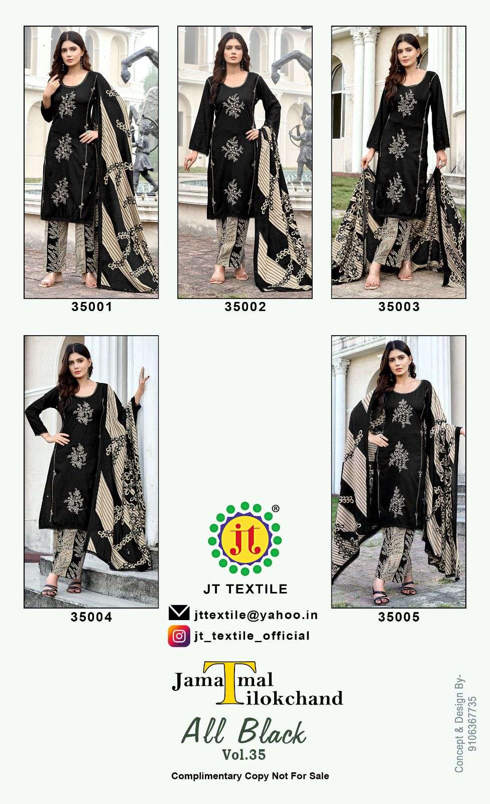 Jt Textile All Black Vol-35