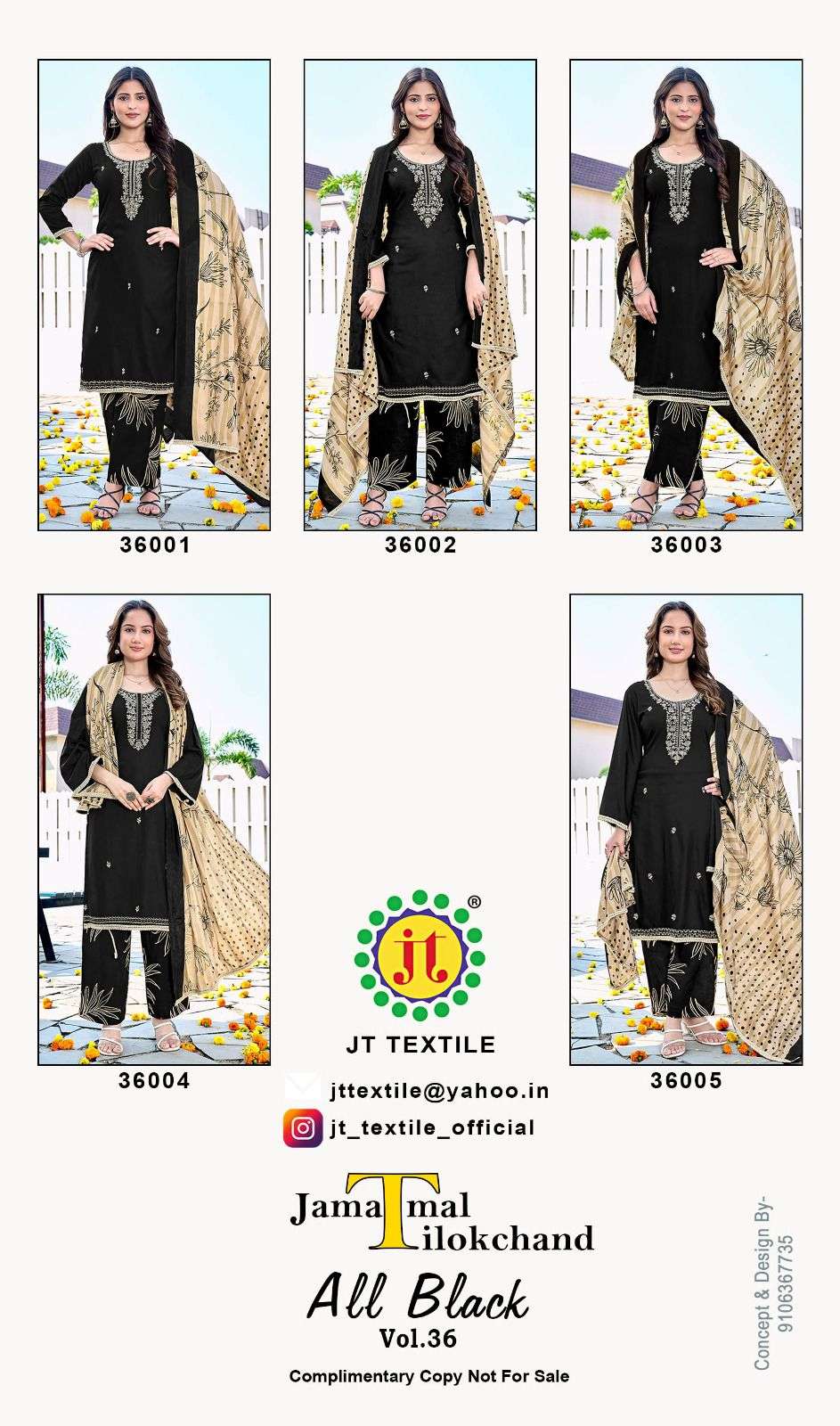 JT Textile All Black Vol-36