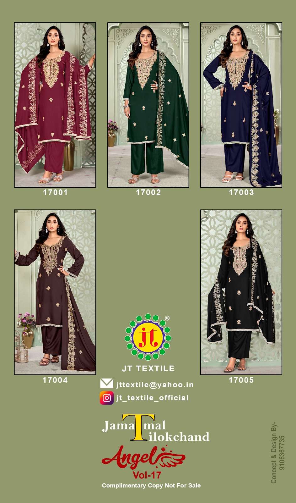 Jt Textile Angel Vol - 17 - Amrah Wholesale