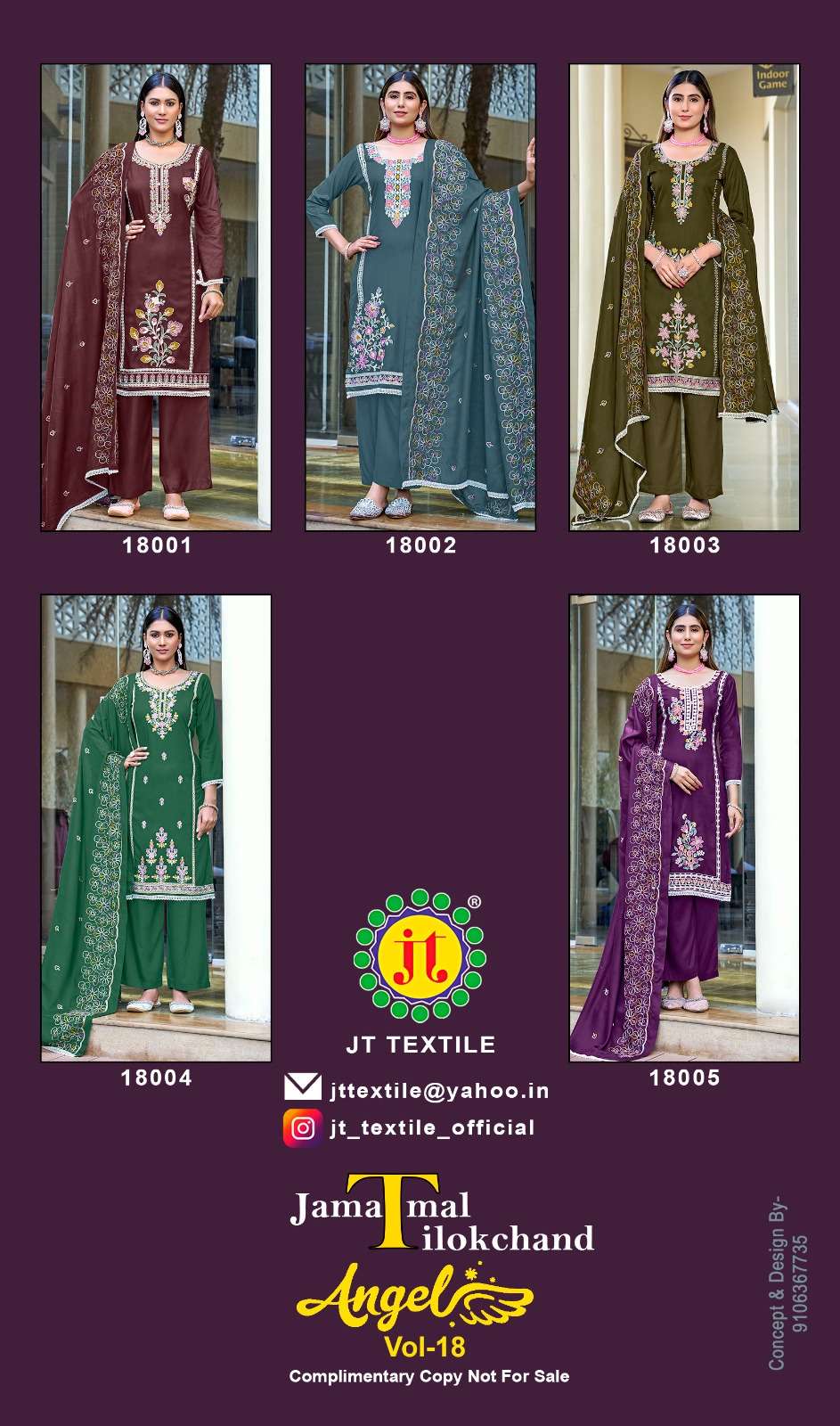 Jt Textile Angel Vol - 18 - Amrah Wholesale