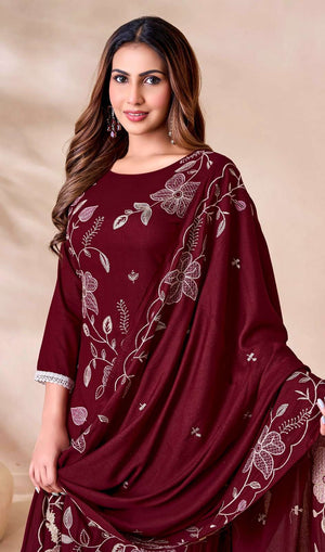 JT Textile Angel Vol 20 Rayon Embroidered Dress Material