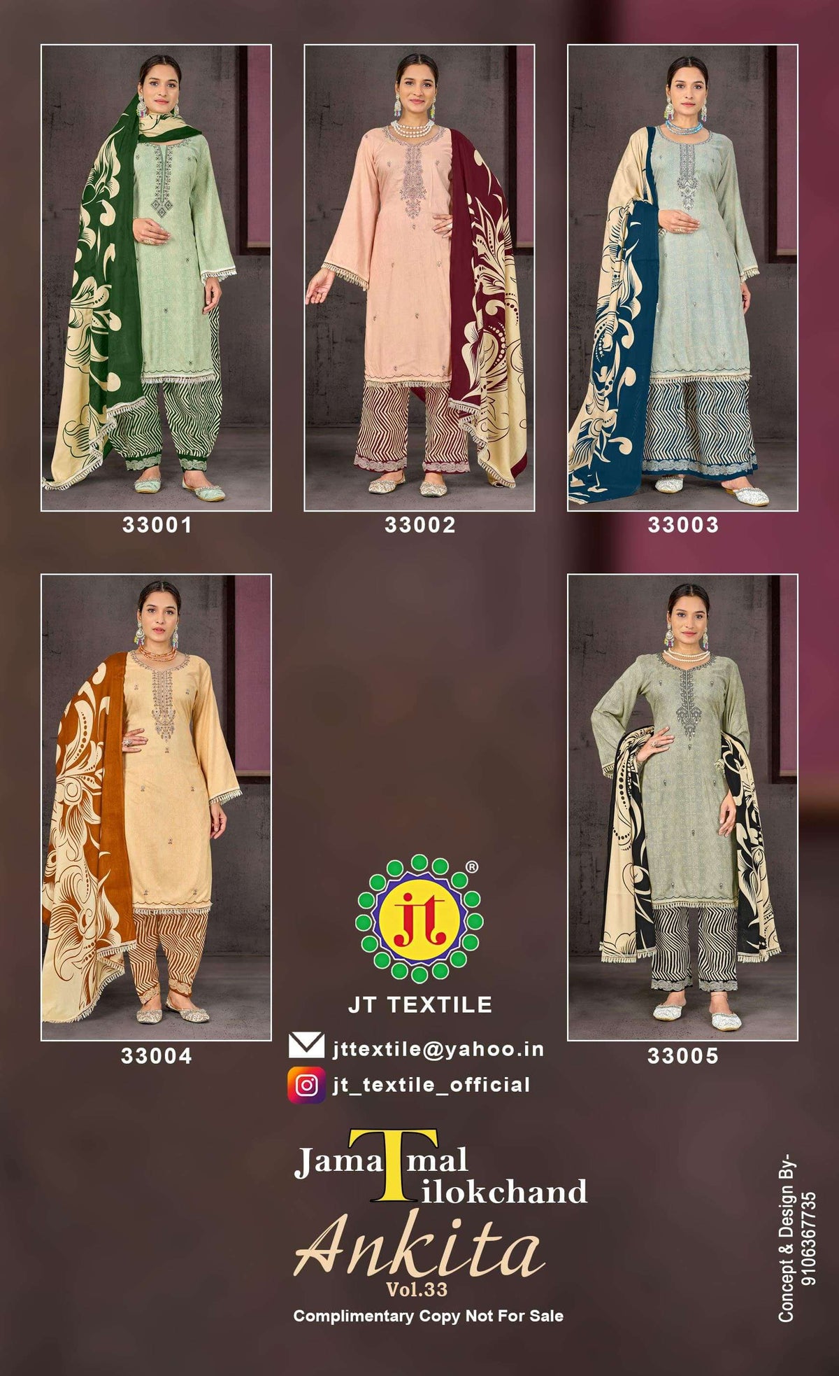 Jt Textile Ankita Vol-33