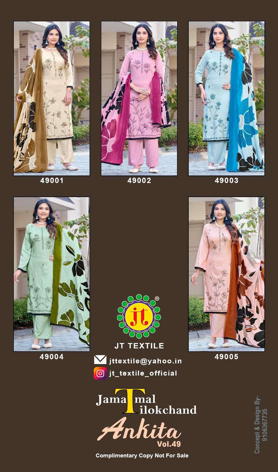 Jt Textile Ankita Vol-49