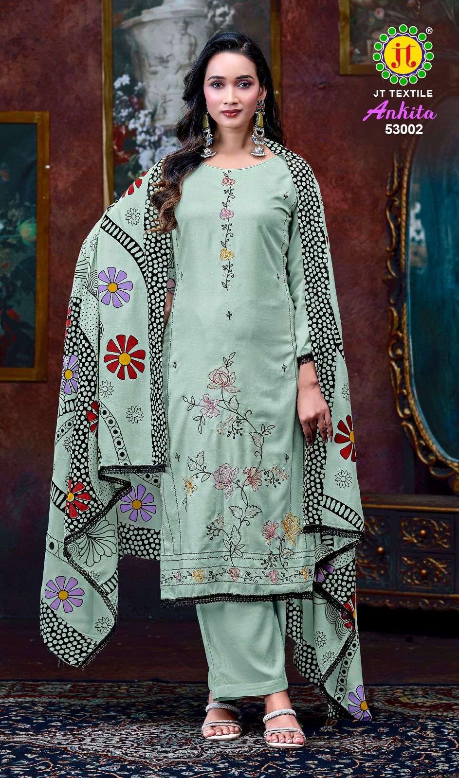 JT Textile Ankita Vol - 53 Rayon Printed Dress Material - Amrah Wholesale