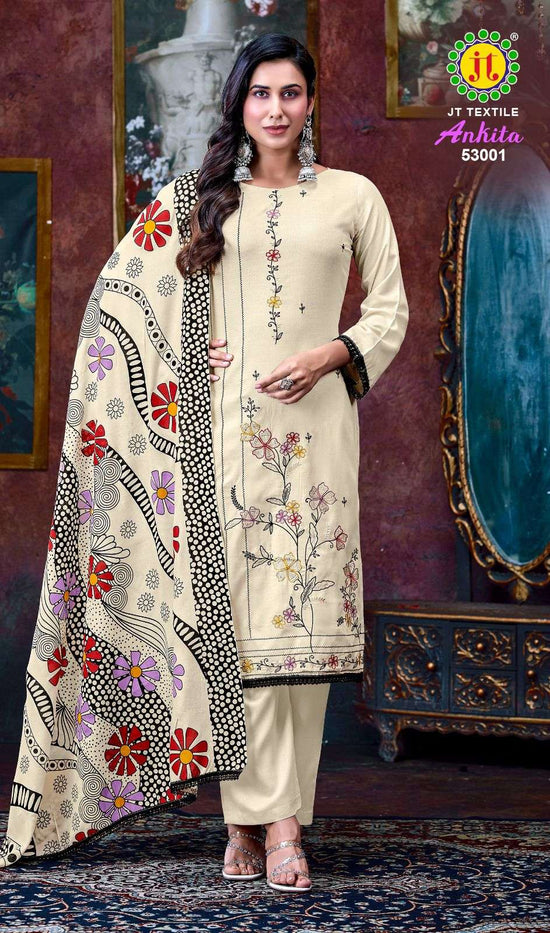JT Textile Ankita Vol - 53 Rayon Printed Dress Material - Amrah Wholesale