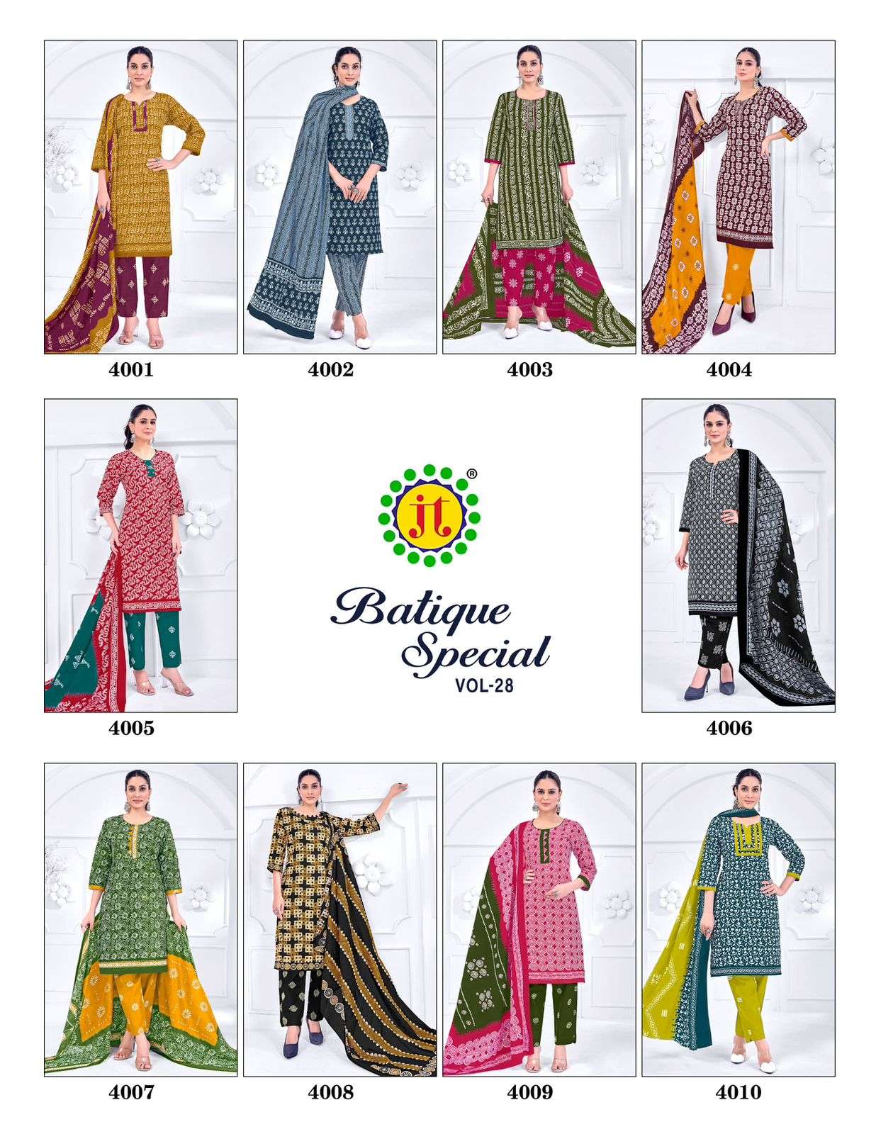 JT Textile Batique Special Vol - 28 Pakistani Suit - Amrah Wholesale