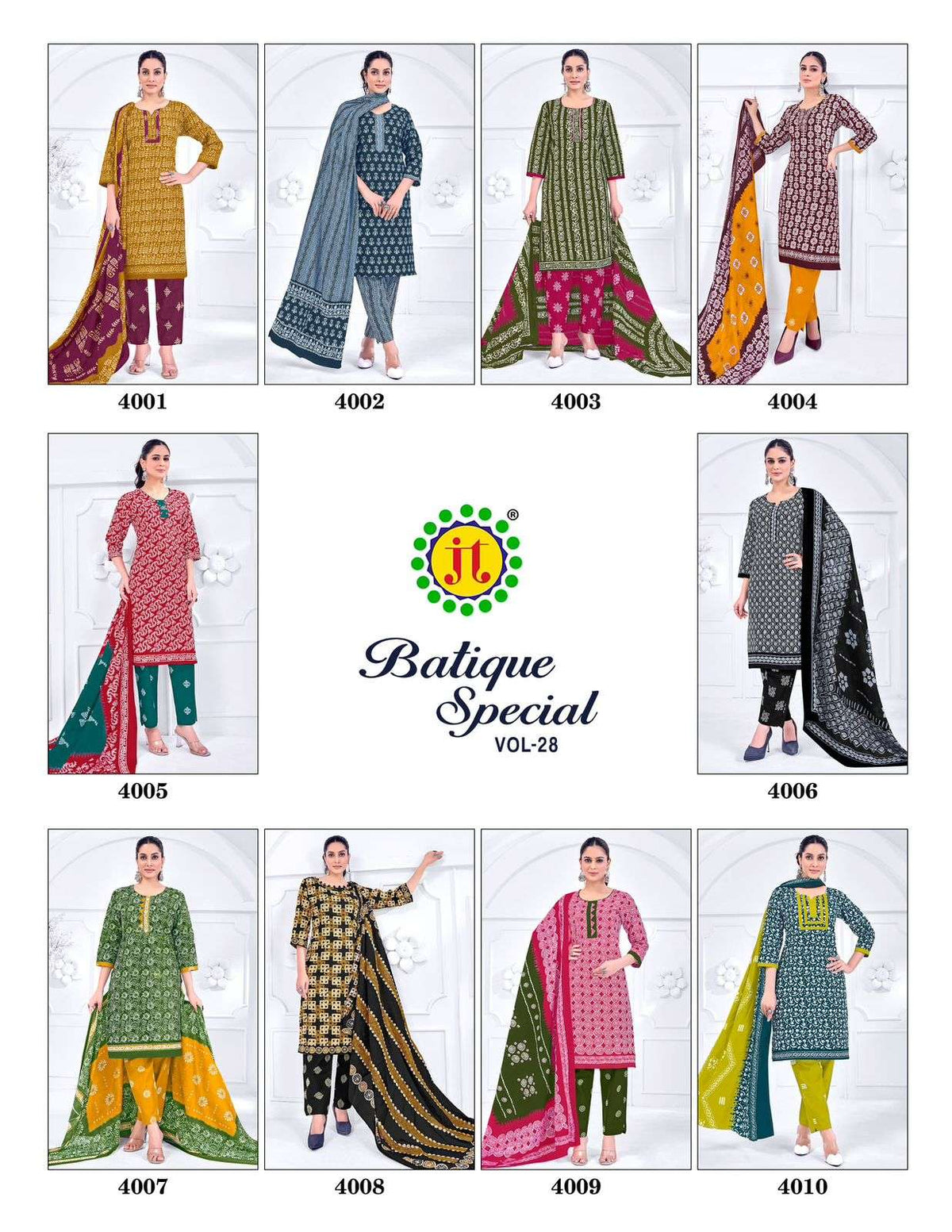 JT Textile Batique Special Vol - 28 Pakistani Suit - Amrah Wholesale
