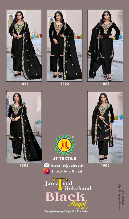 Jt Textile Black Angel Vol - 01 - Amrah Wholesale