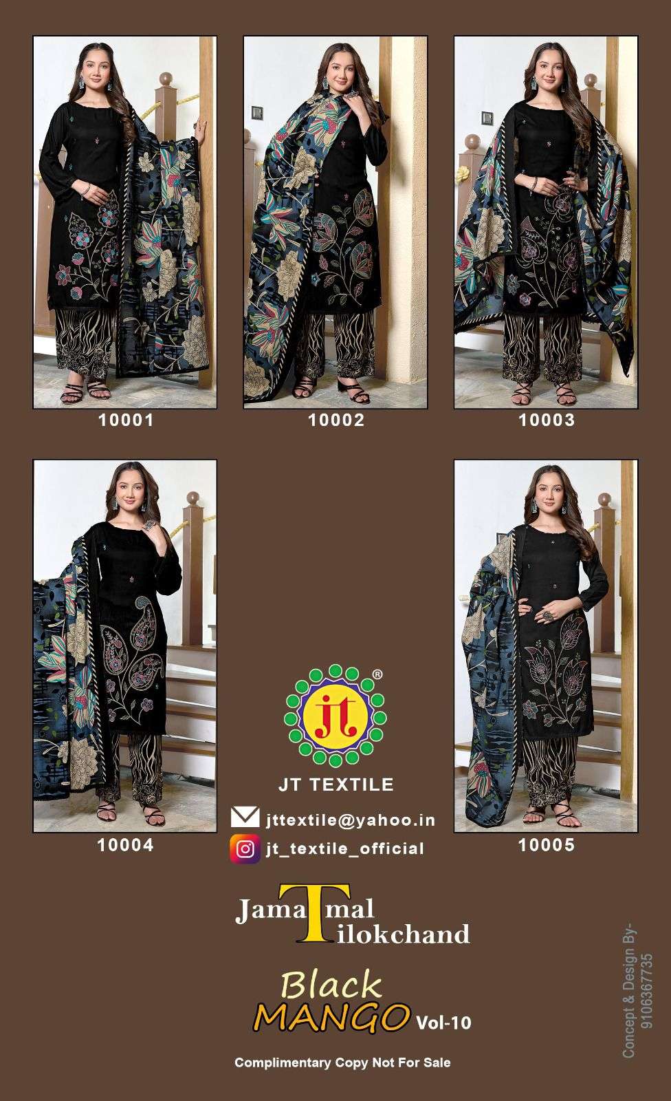 Jt Textile Black Mango Vol-10