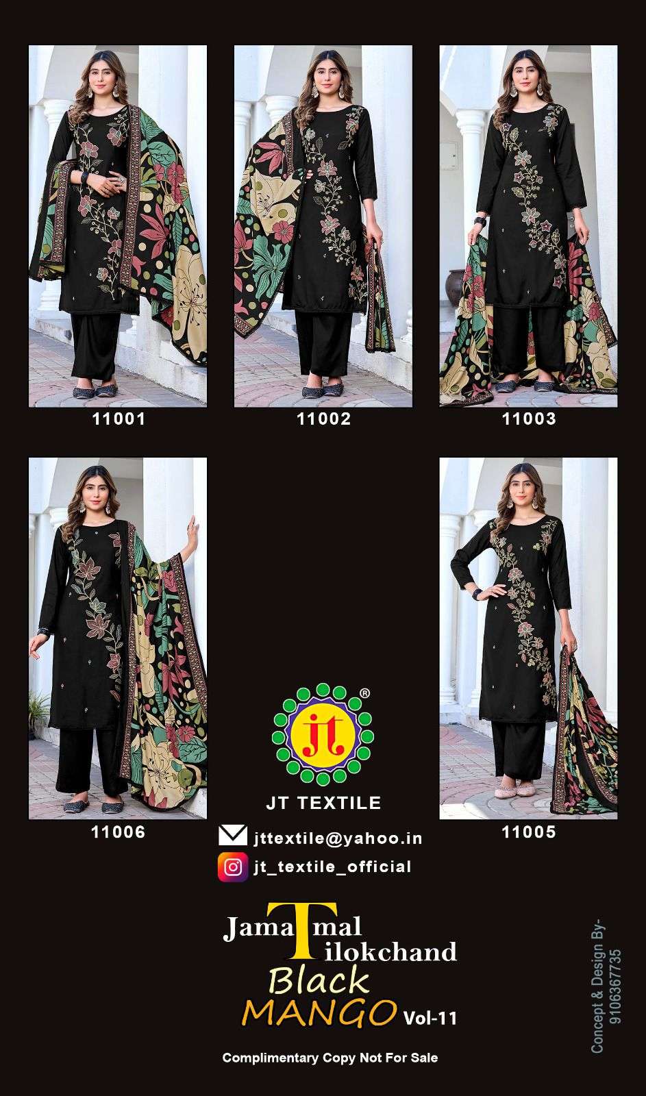 Jt Textile Black Mango Vol-11