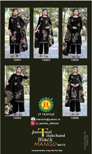 JT Textile Black Mango Vol-12
