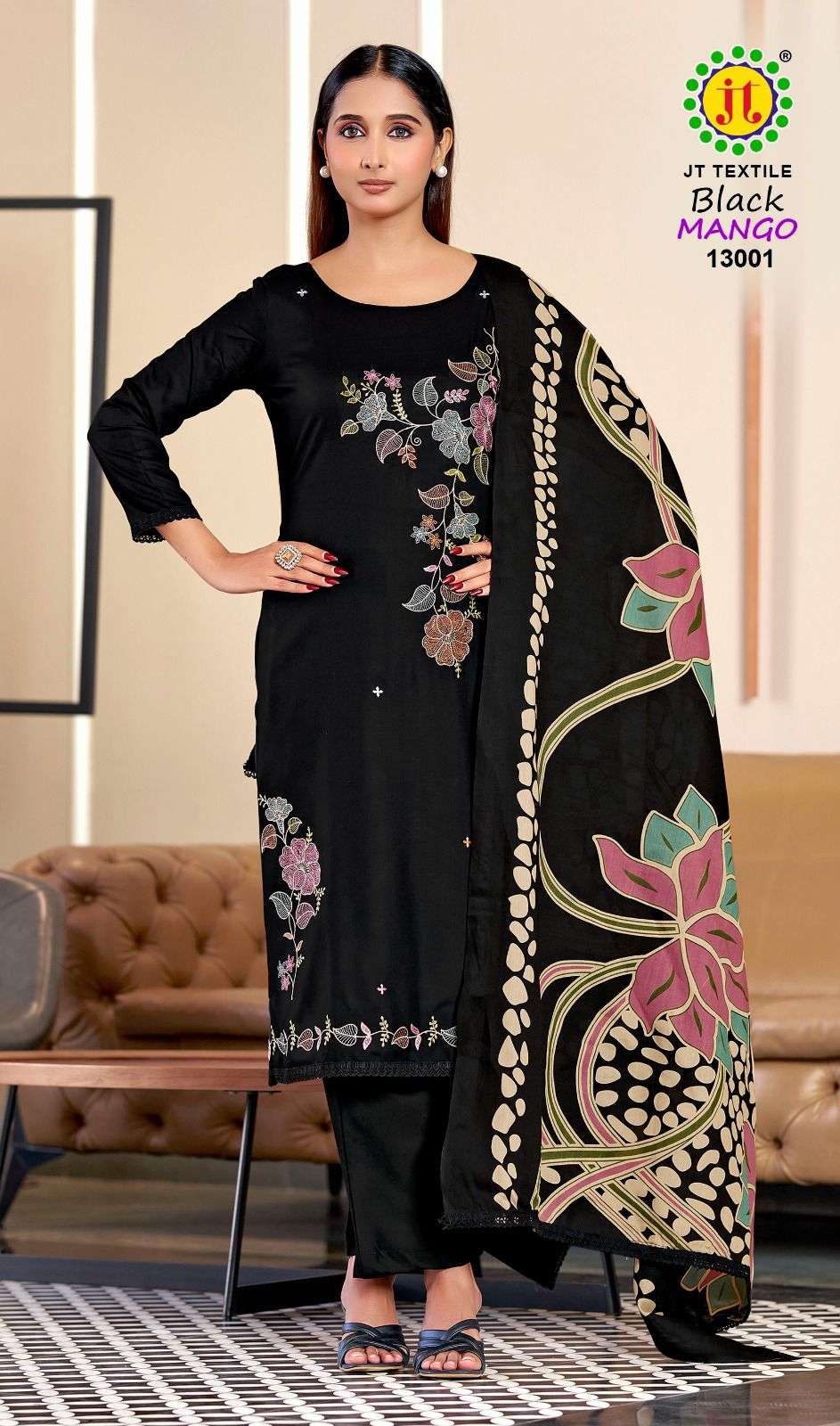 Jt Textile Black Mango Vol-13