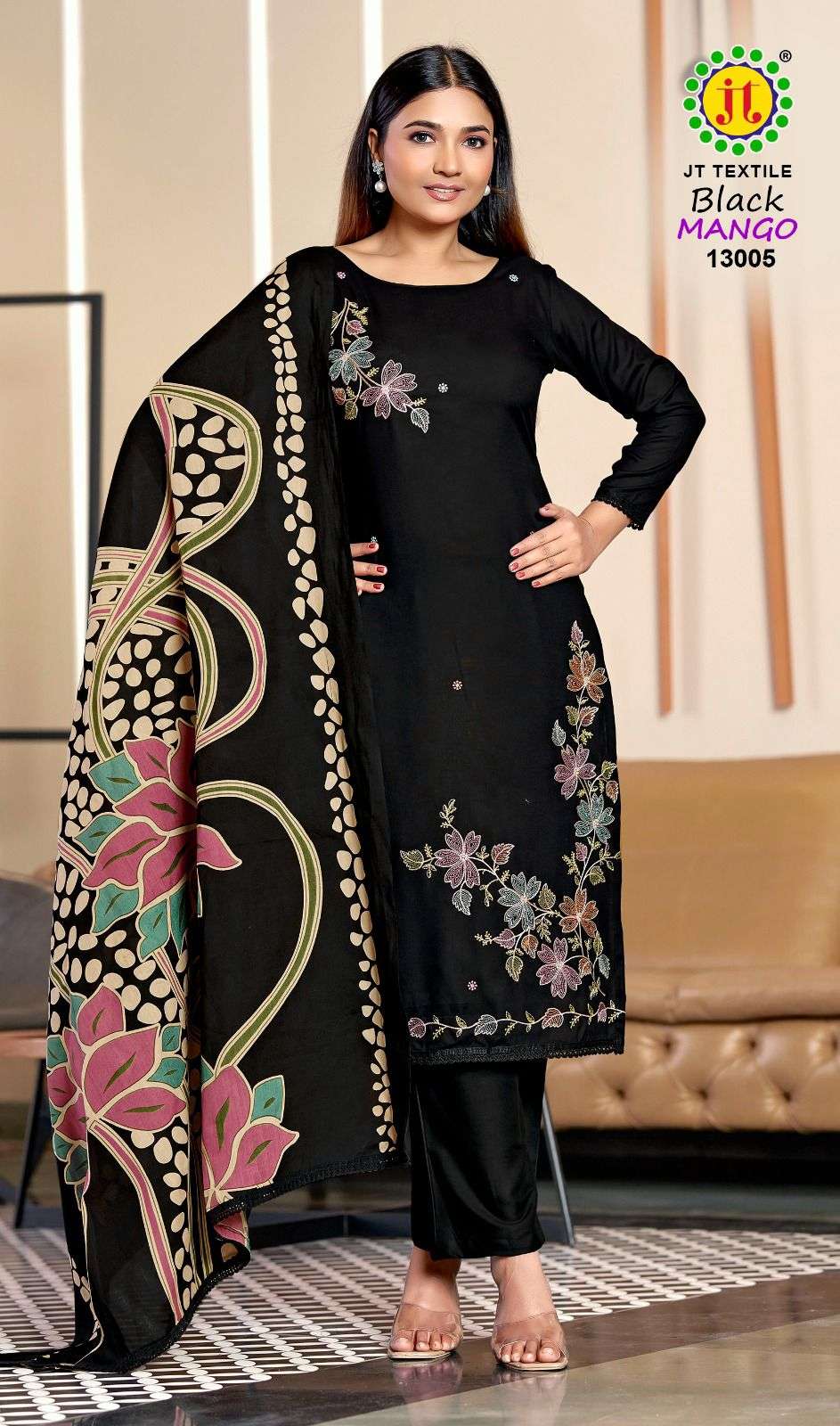 Jt Textile Black Mango Vol-13