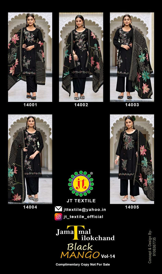 Jt Textile Black Mango Vol - 14 - Amrah Wholesale