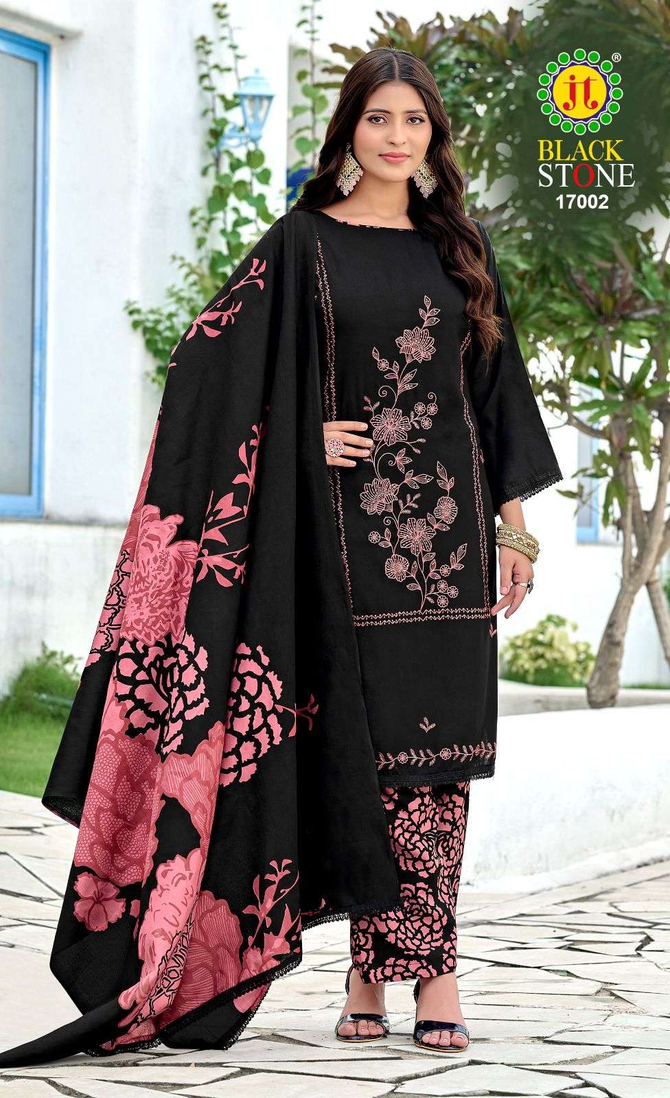 Jt Textile Black Stone Vol-17