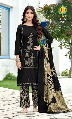 Jt Textile Black Stone Vol-17