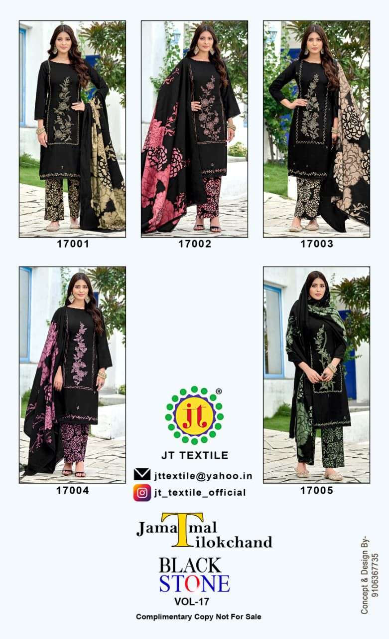 Jt Textile Black Stone Vol-17