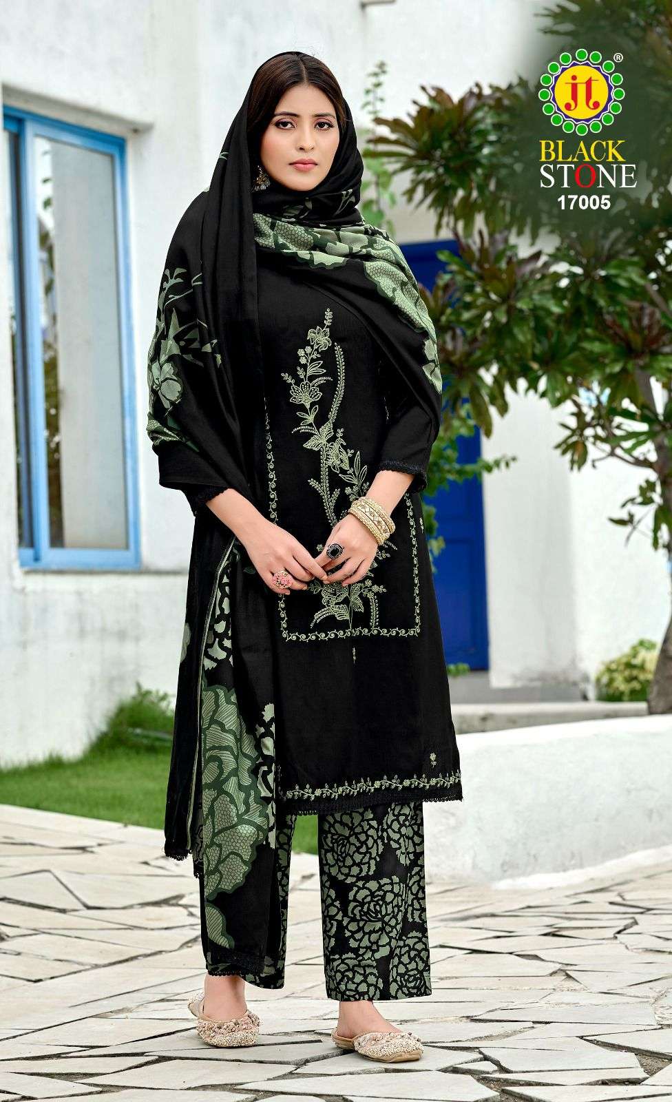 Jt Textile Black Stone Vol-17