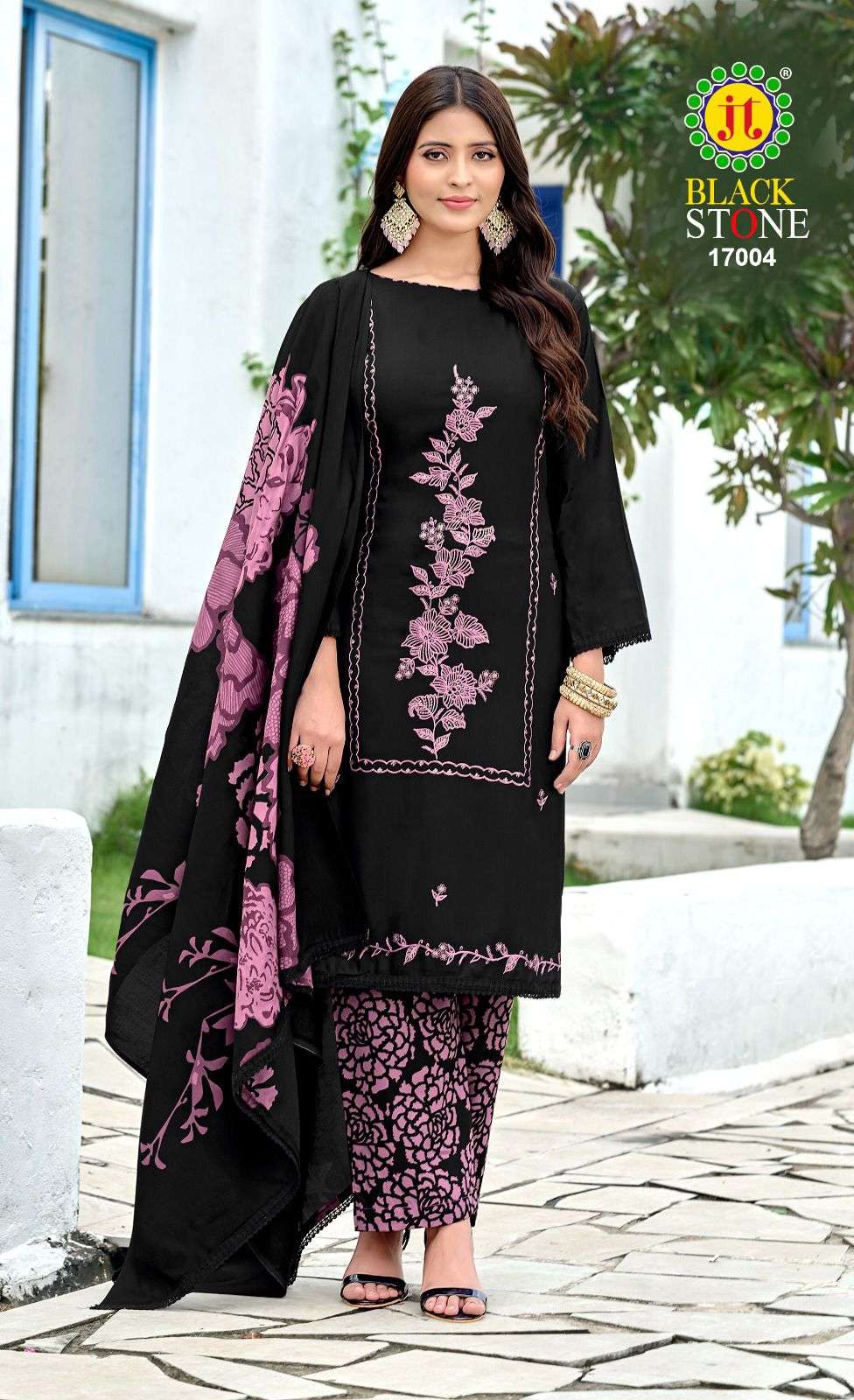 Jt Textile Black Stone Vol-17