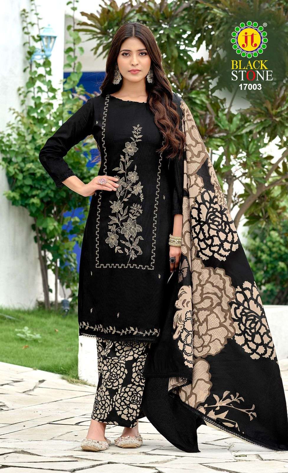 Jt Textile Black Stone Vol-17