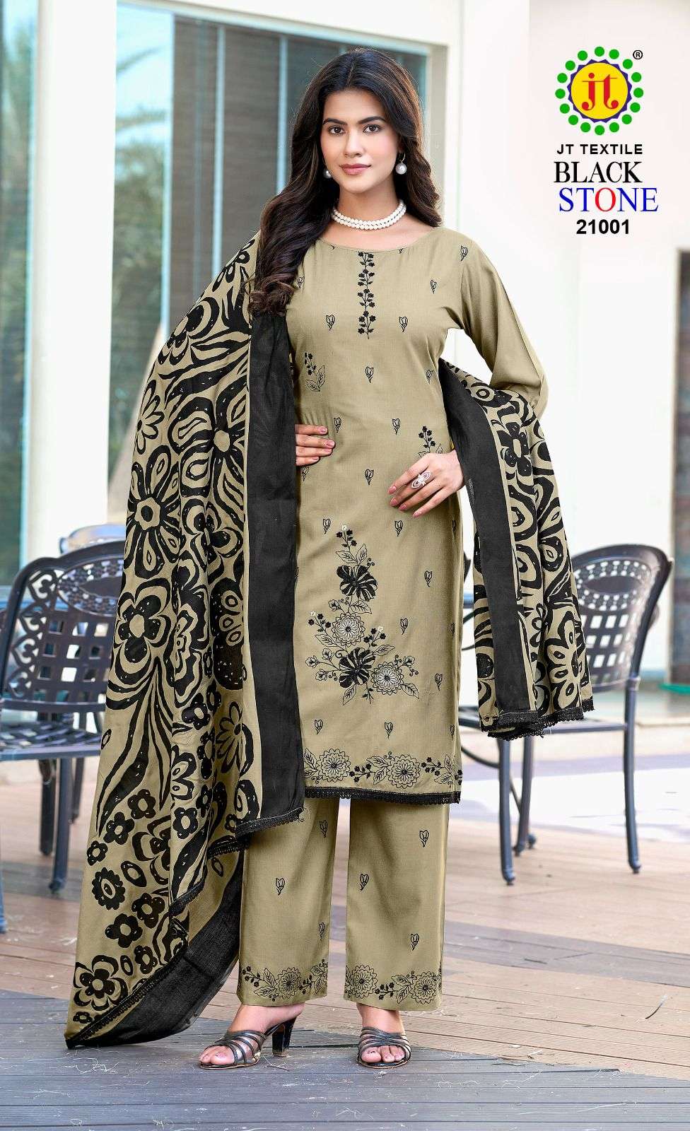 Jt Textile Black Stone Vol-21