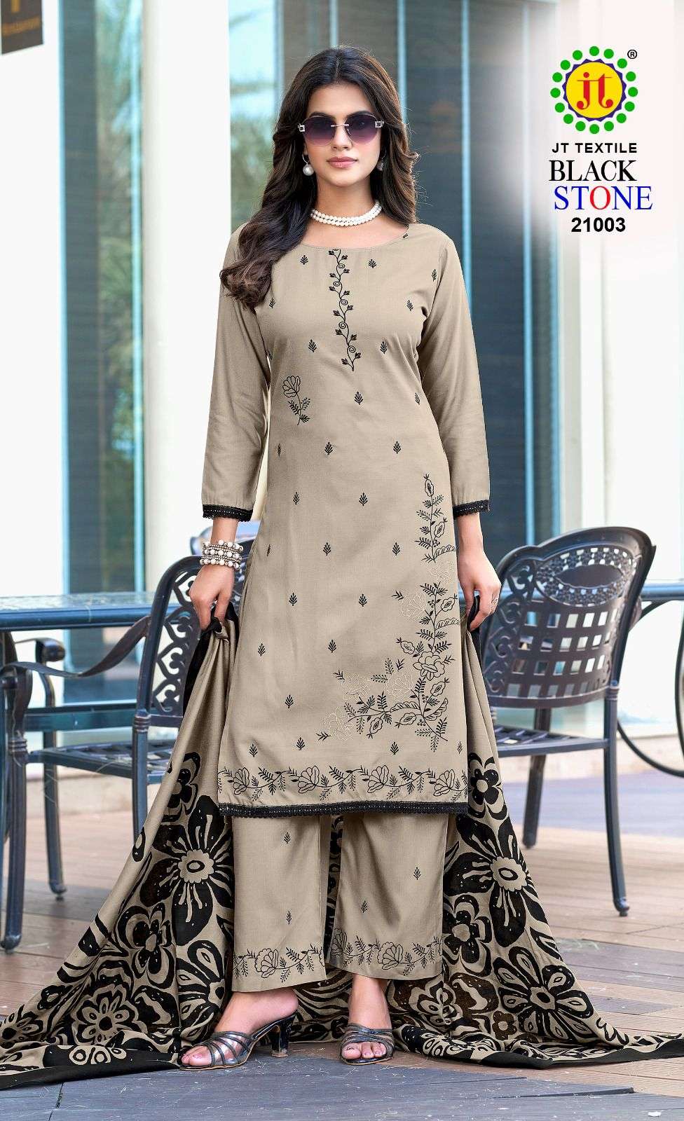 Jt Textile Black Stone Vol-21