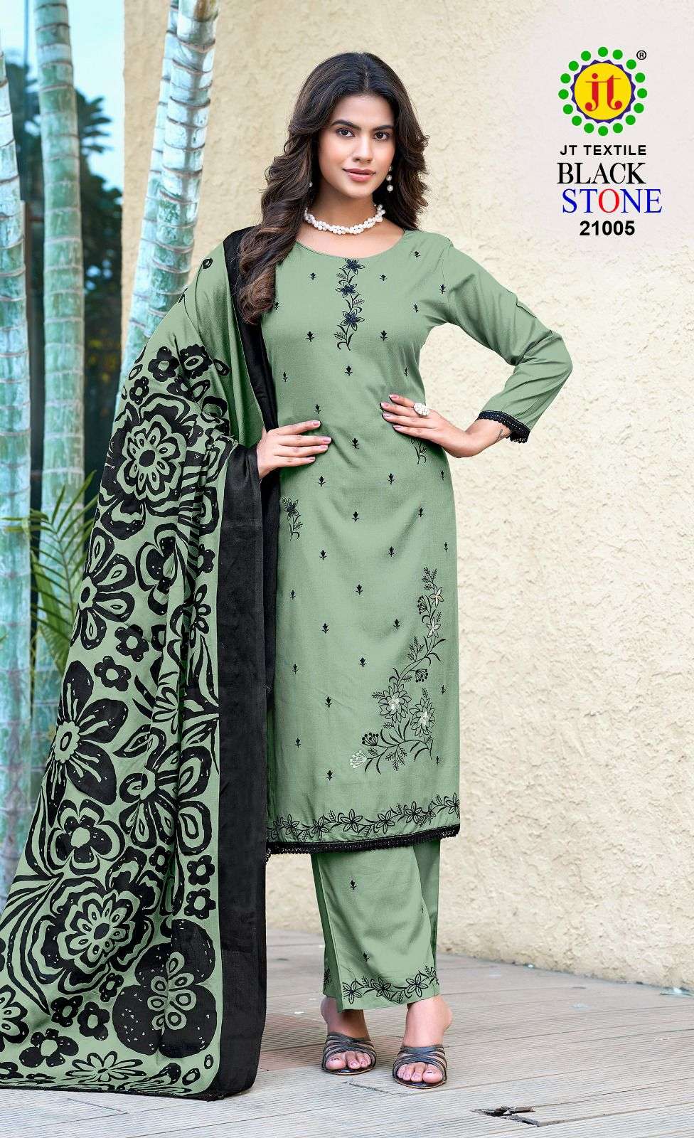 Jt Textile Black Stone Vol-21