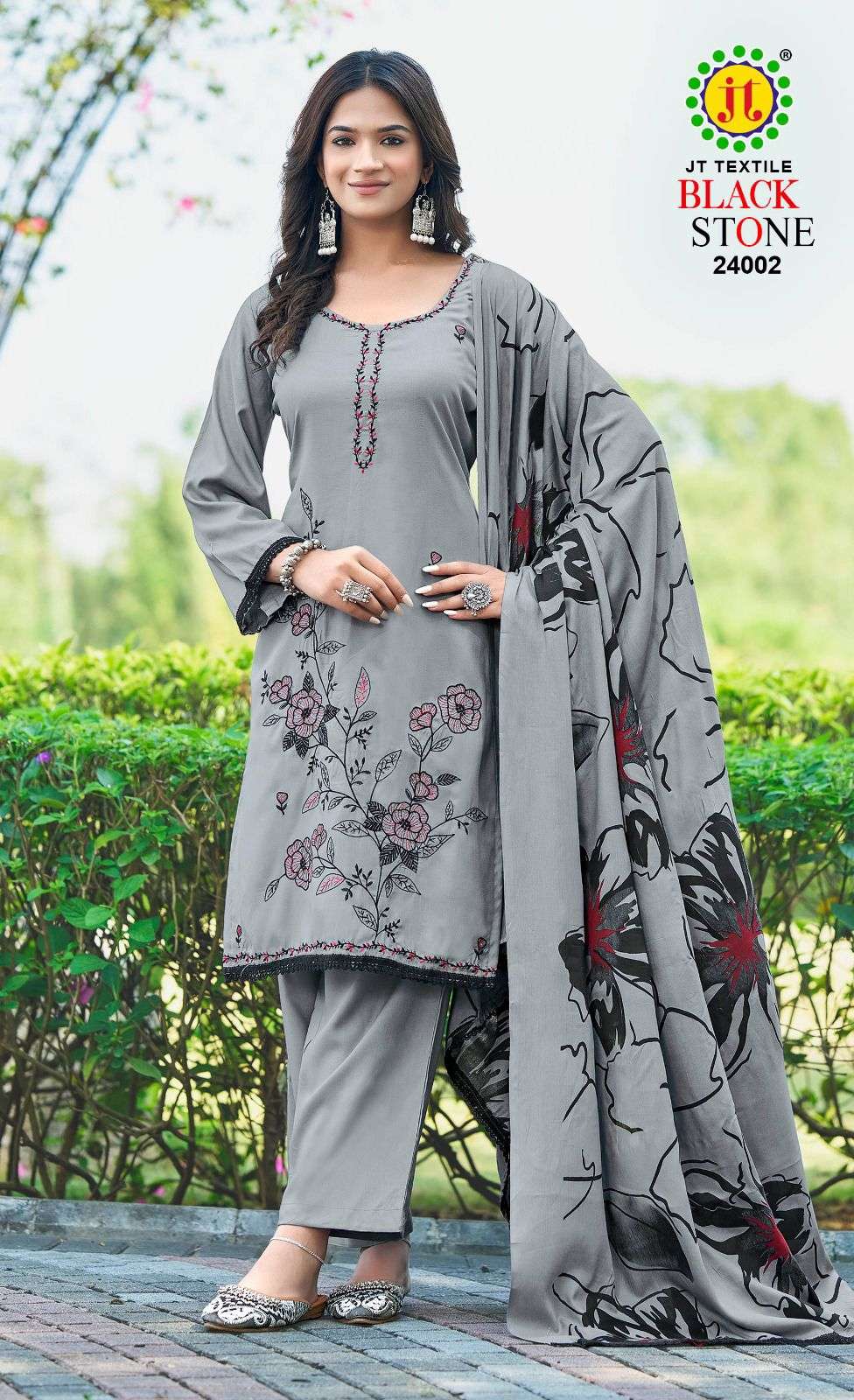 Jt Textile Black Stone Vol-24