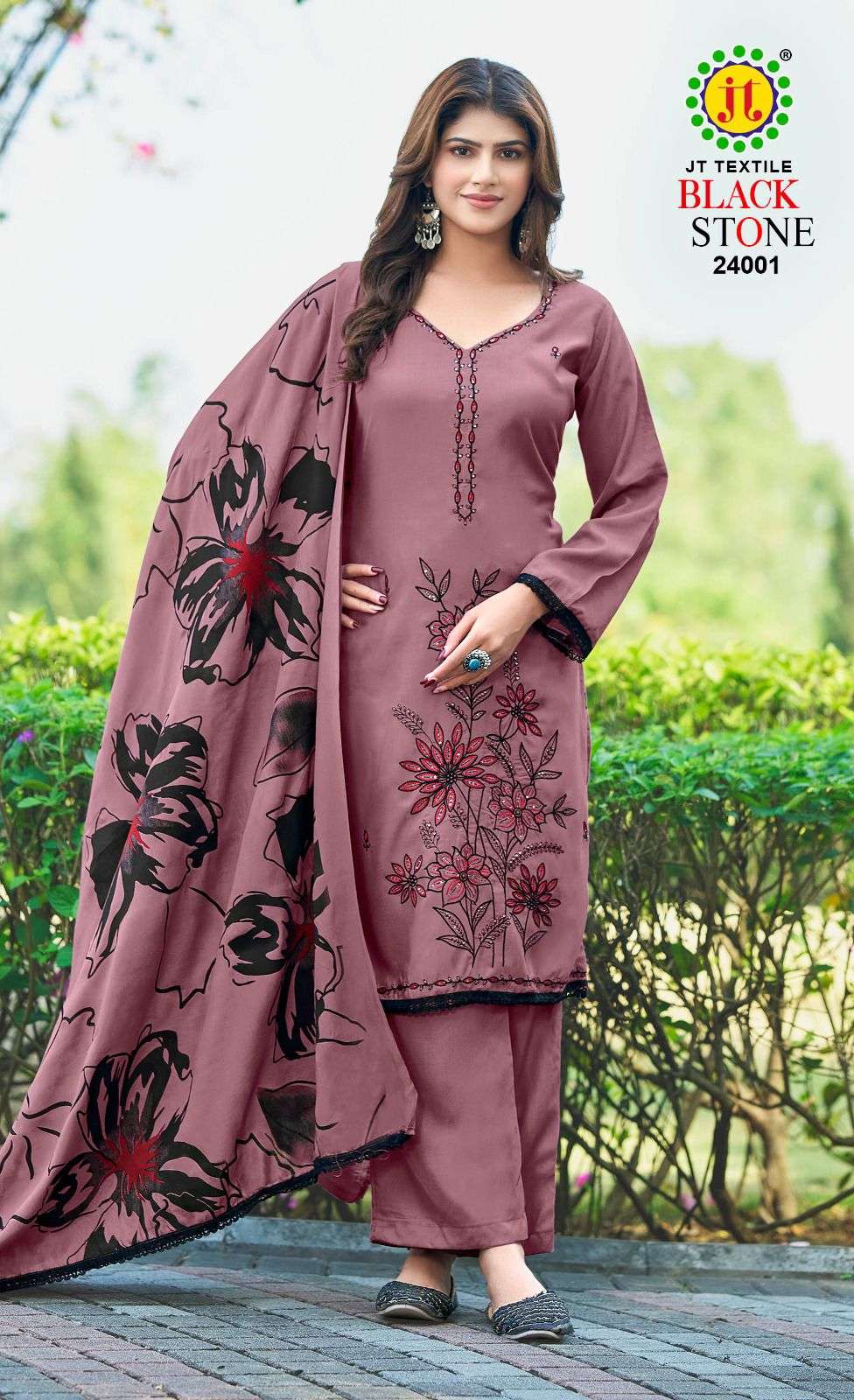 Jt Textile Black Stone Vol-24