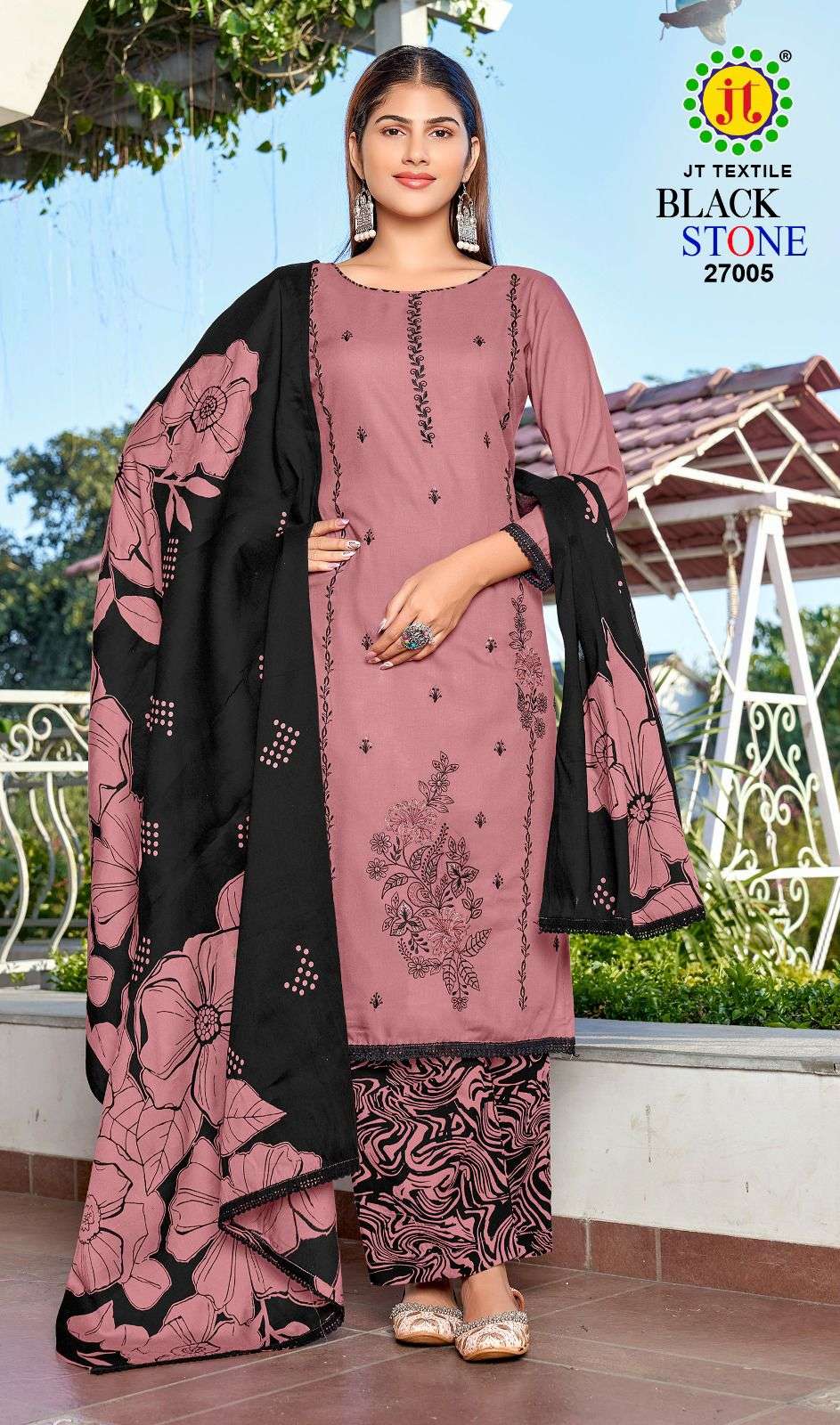 Jt Textile Black Stone Vol-27