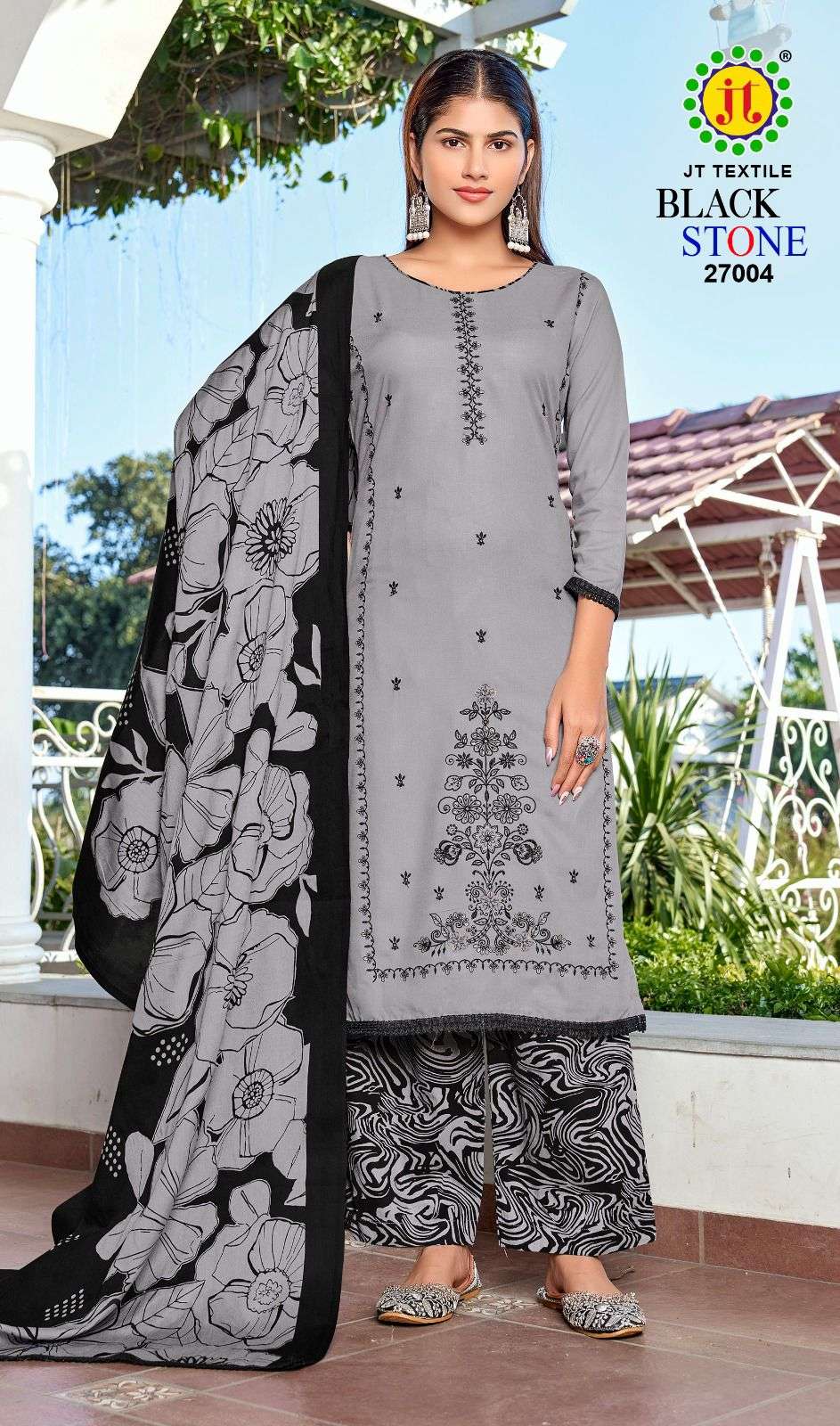 Jt Textile Black Stone Vol-27