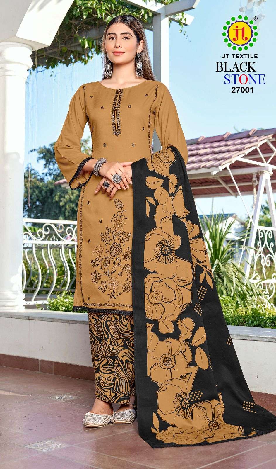 Jt Textile Black Stone Vol-27