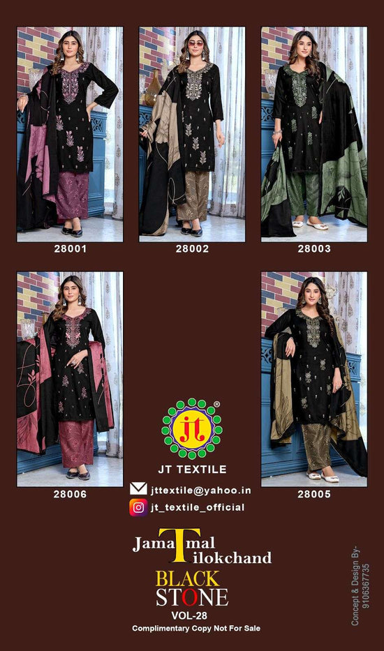 Jt Textile Black Stone Vol-28