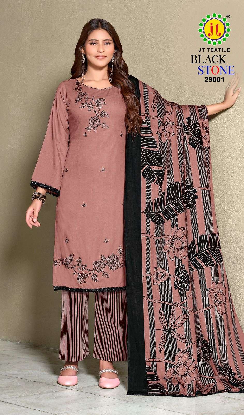 Jt Textile Black Stone Vol-29