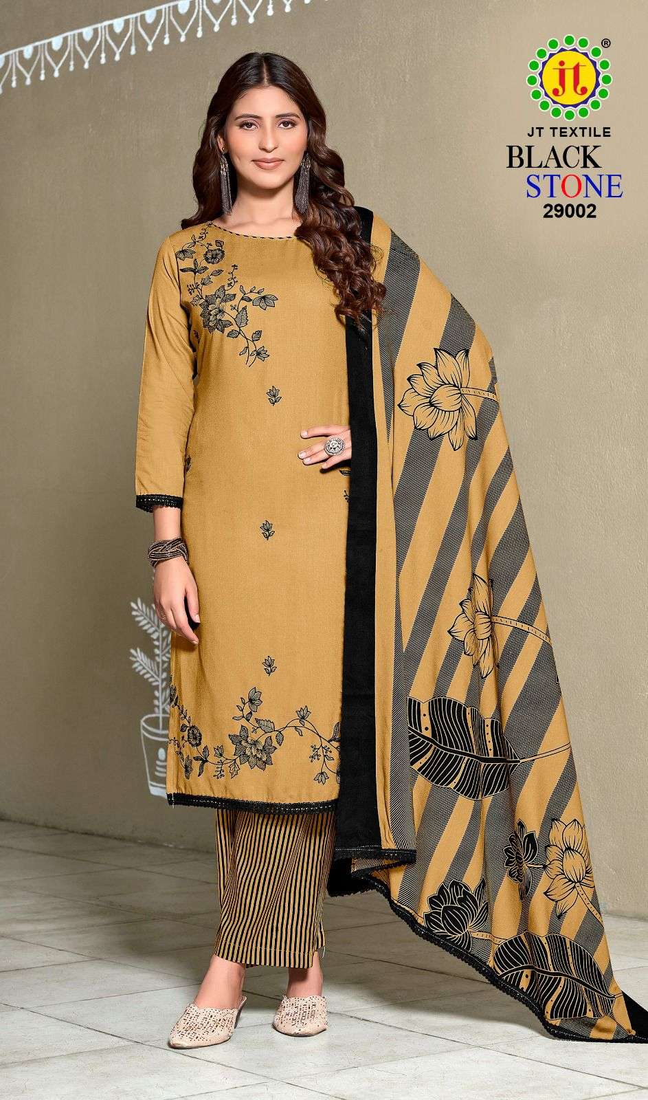 Jt Textile Black Stone Vol-29