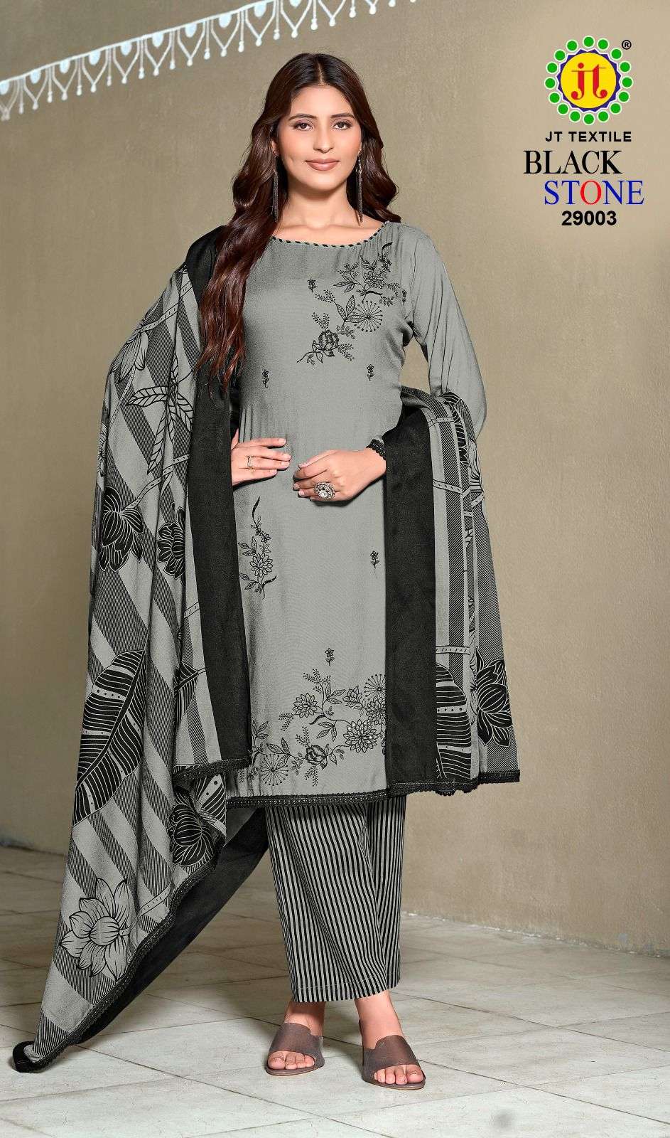 Jt Textile Black Stone Vol-29