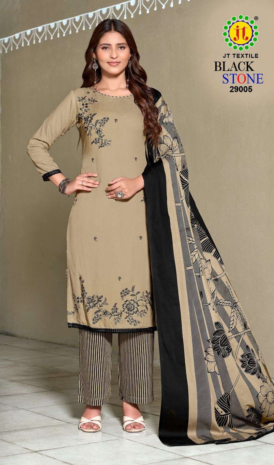 Jt Textile Black Stone Vol-29