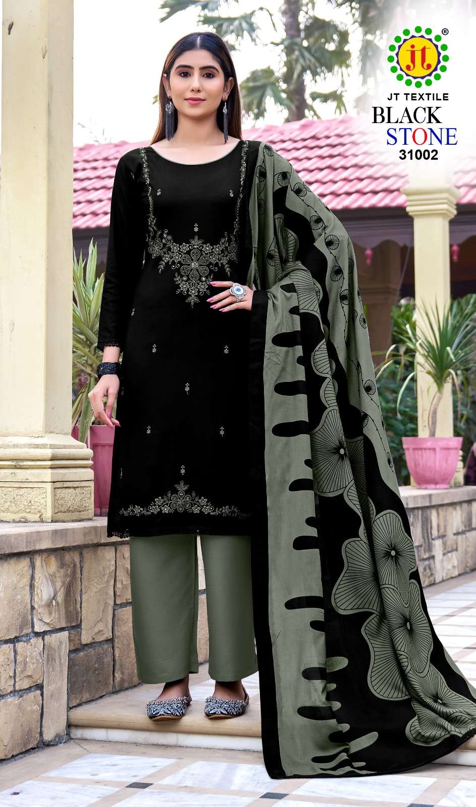 Jt Textile Black Stone Vol-31