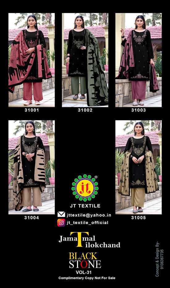 Jt Textile Black Stone Vol-31