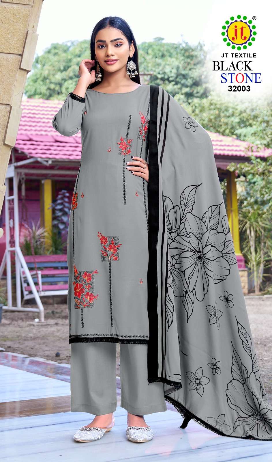 Jt Textile Black Stone Vol-32