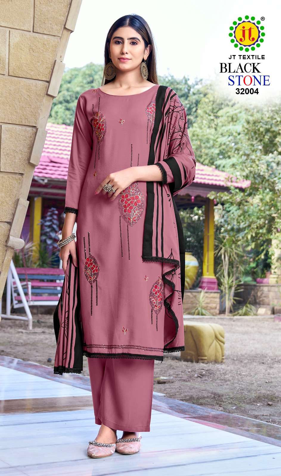 Jt Textile Black Stone Vol-32
