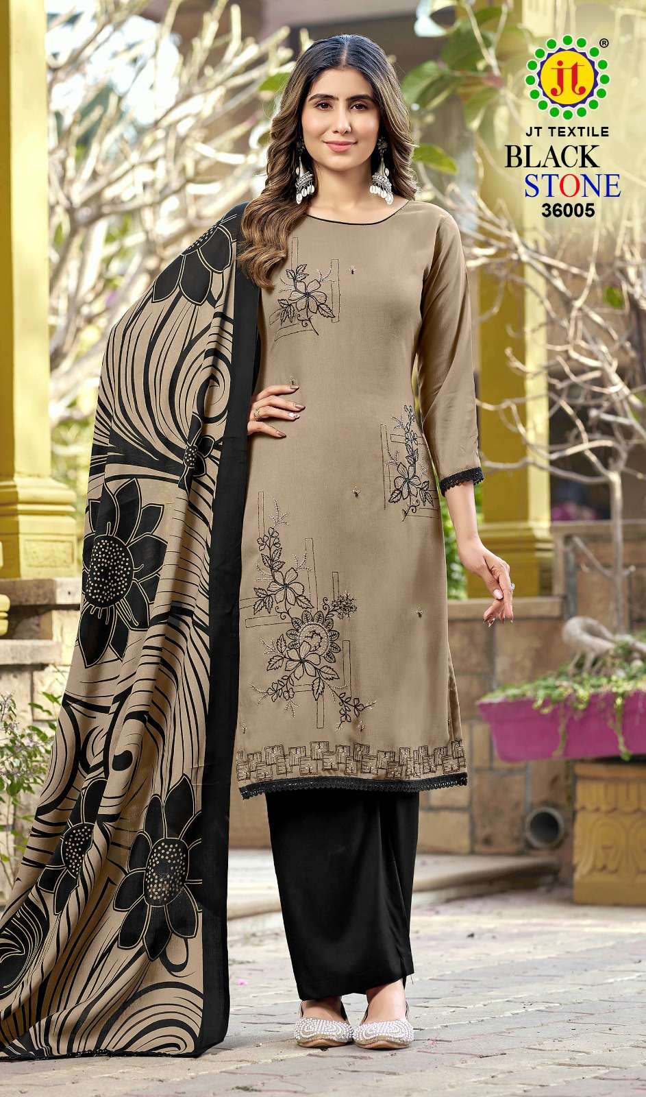 Jt Textile Black Stone Vol - 36 - Amrah Wholesale