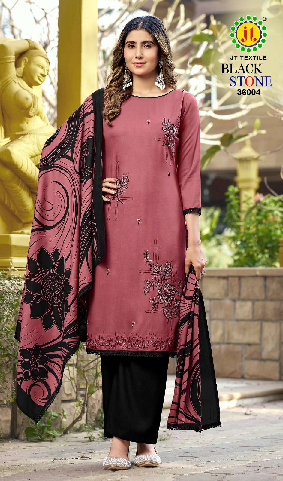 Jt Textile Black Stone Vol - 36 - Amrah Wholesale