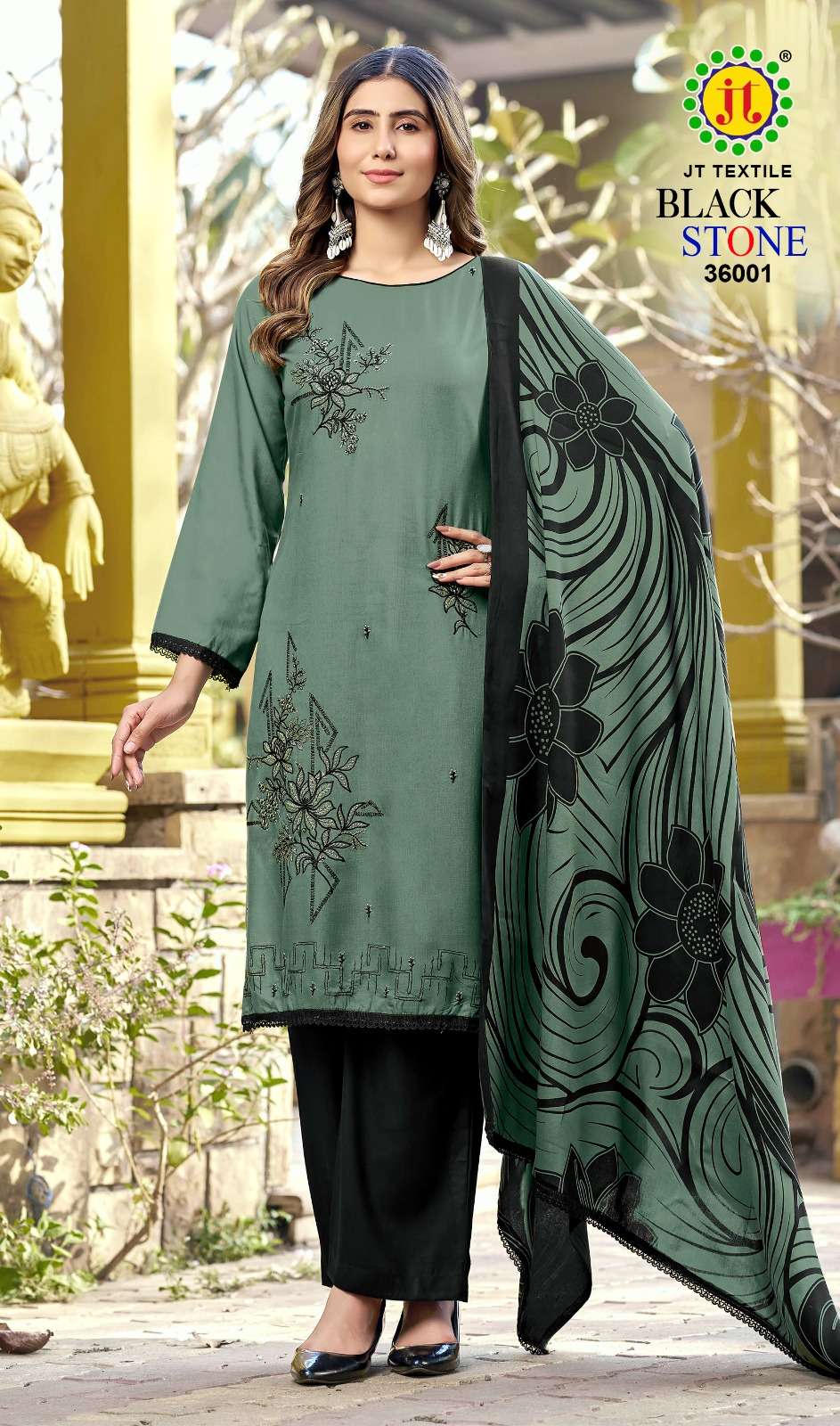 Jt Textile Black Stone Vol - 36 - Amrah Wholesale